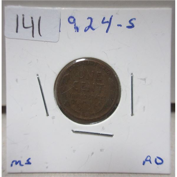 1924 canadian small cent, MS