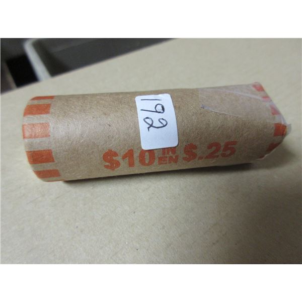 Roll of 1981-2024 canadian quarters, in date sequence