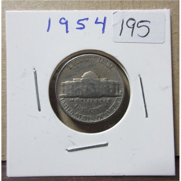 1954 U.S. lincoln nickle