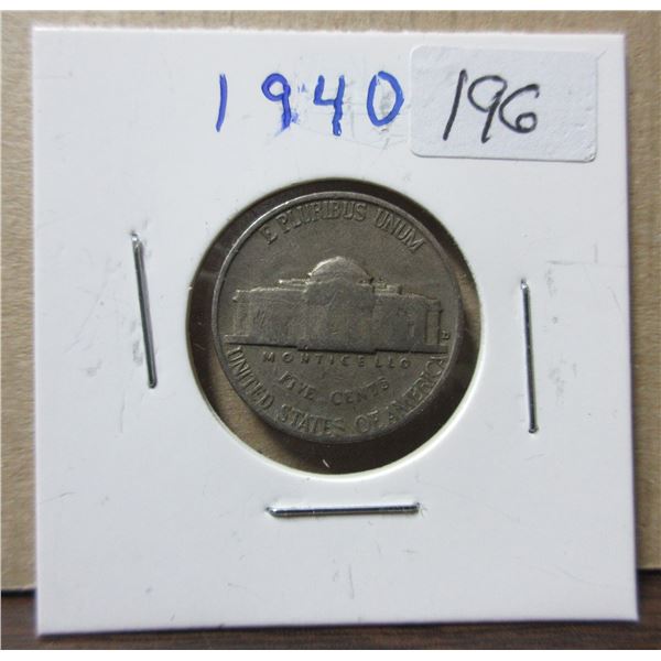 1940 U.S lincoln nickle
