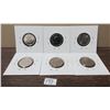 Image 2 : 6 various nickles, 1989-2007, mint