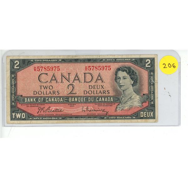 1-1954 $2.00 Bill