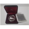 Image 1 : 1-1986-Canadian Silver Dollar 100th Anniversary Transcontinental Railroad 23.33 Grams 500 silver (Un
