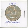 Image 2 : 1-1958 .50 Cent Silver Coin USA