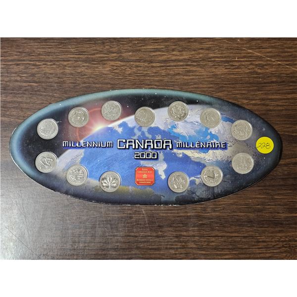 2000 Canadian Coin Set "Millennium". Royal Canadian Mint