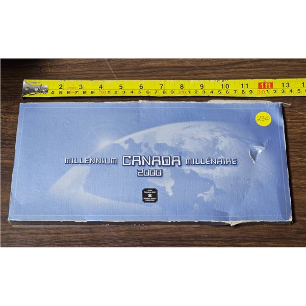 2000 Canadian Coin Set "Millennium" in Original Box. Royal Canadian Mint