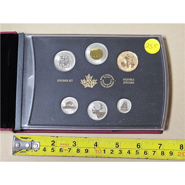 2015 Canadian Coin Specimen Set in Original Box.  Royal Canadian Mint