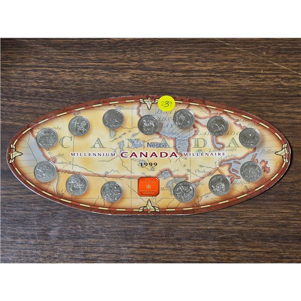 1999 Canadian Coin Set "Nestle Millennium". Royal Canadian Mint