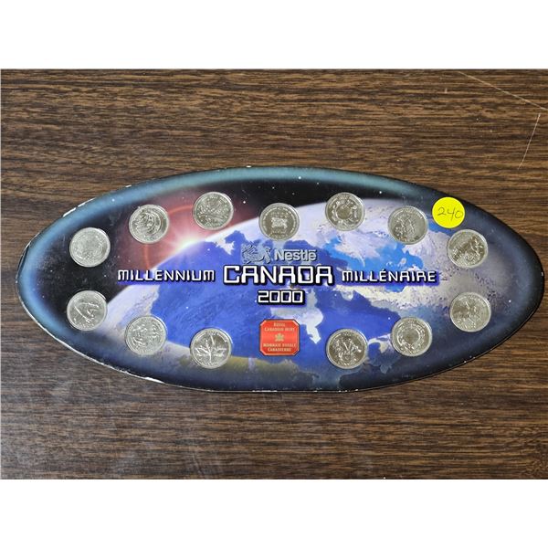 2000 Canadian Coin Set "Nestle Millennium". Royal Canadian Mint