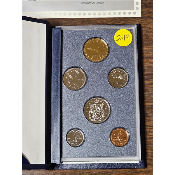1992 125 year Canadian Coin Specimen Set in Original Box.  Royal Canadian Mint