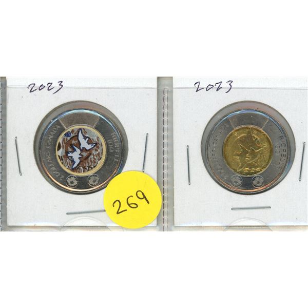 2023 Canadian  Two Dollar Coin Commemorating the 100th anniversary of the birth of artist Jean Paul 