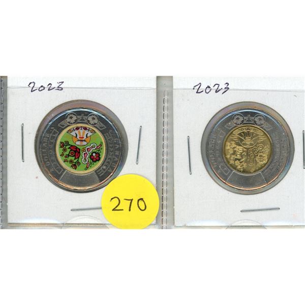 2023 Canadian Two Dollar Coin Commemorating National Indigenous Peoples Day.