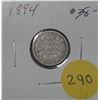 Image 1 : 1894 Canada Silver 10 Cents Coin.