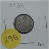 Image 1 : 1932 Canada Silver 10 Cents Coin.