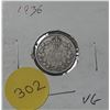 Image 1 : 1936 Canada Silver 10 Cents Coin.