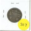 Image 1 : 1871 Canada Silver 25 Cents Coin.