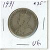 Image 2 : 1931 Canada Silver 50 Cents Coin.