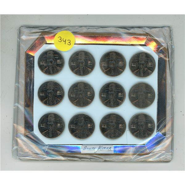 Lot of South Korea Coins.