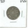 Image 1 : 1920 Canadian Large Silver 25 Cents