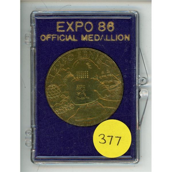 Expo 86 Official Medallion.