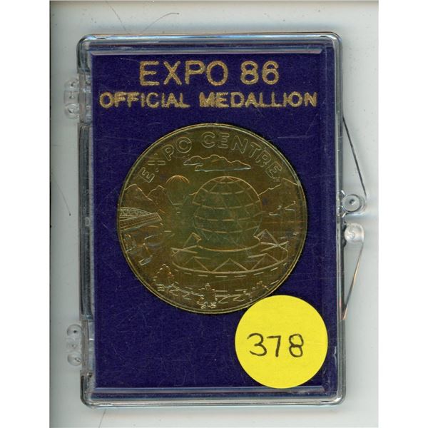 Expo 86 Official Medallion.