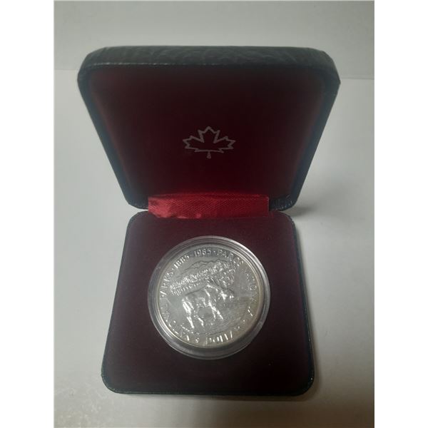 1985 Canada Silver One Dollar.