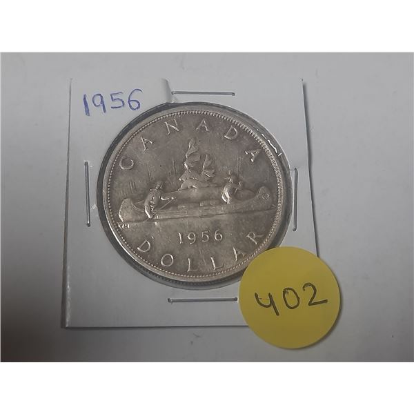 1956 Canada Silver One Dollar.