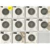 Image 1 : 1981, (9) 1985 and 1987 Canada 50 Cents Coin.