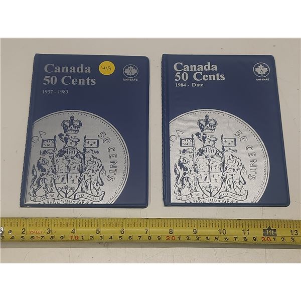 Canada 50 Cents 1937-1983 and 1984-Date Coins Binder. (Total 20 Coins)