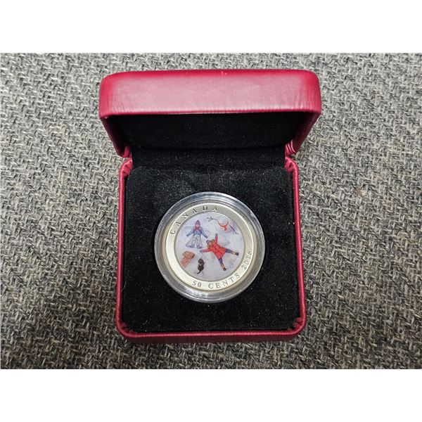 2016 50 cent Lenticular Coin "Snow Angels". Royal Canadian Mint
