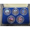 Image 2 : United States 25 cent Coin Set "9/11 Fifth Anniversary 2001-2006".  National Collector's Mint