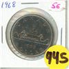 Image 1 : 1968 Canadian Voyageur One Dollar Coin