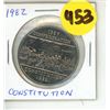 Image 1 : 1867-1982 Canadian One Dollar "Confederation/Constitution" Coin