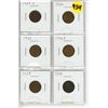 Image 1 : (6) US One Cent Lincoln Wheat Penny. 1929 S, 1930, 1936, 1936 D, 1938, 1939