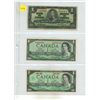 Image 1 : 1937, 1954, 1967 Canada One Dollars.