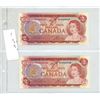 Image 1 : (2) 1974 Canada Two Dollar. (Uncirculated)