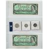Image 1 : (2) 1967 Canada One Dollar (Uncirculated) and 1967 Canada 25 Cents (Silver), 10 Cents (Silver), 5 Ce