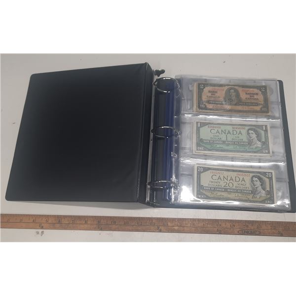 Junior Collector's Binder. (It includes One, Two, Five, Ten, Twenty, Fifty, 5 Cents Page, Large and