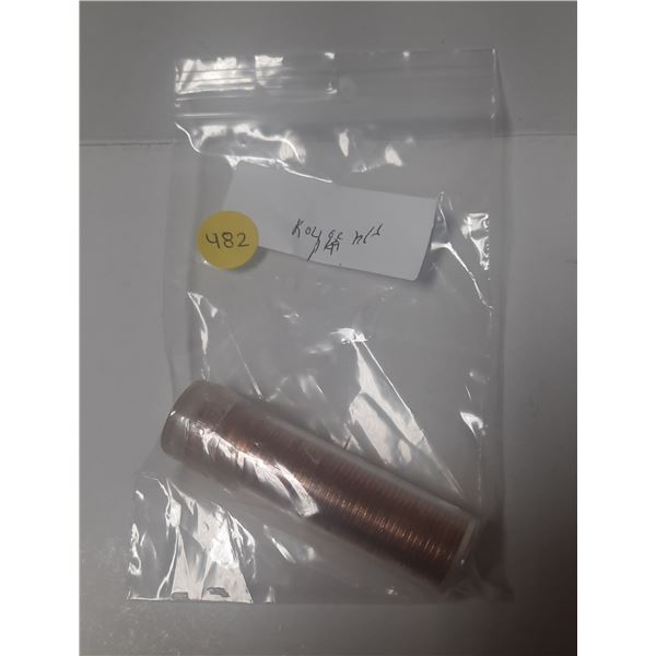 1966 Roll of Canadian Proof Like One Cent Coins.