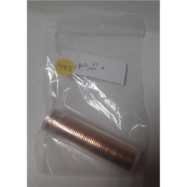 1965 Roll of Canadian Proof Like One Cent Coins.