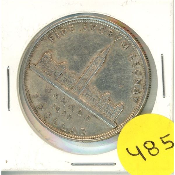 1939 Canada Siver Dollar, King George VI