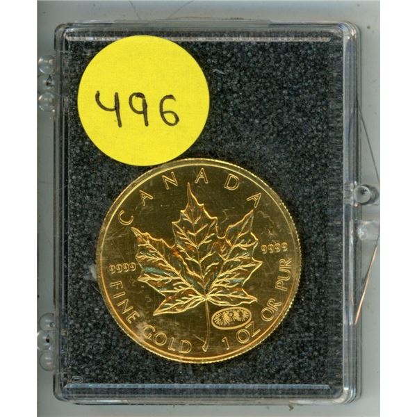 2000  $50.00 1 OZ OR PUR Fine Gold Coin 9999.