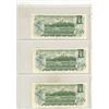 Image 2 : Set of 3 1973 $1 notes with Consecutive Serial Numbers. Lawson-Bouey signatures. AFH Prefix. Serial 