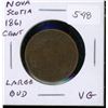 Image 1 : Nova Scotia 1861 Cent. Large Bud variety. VG.