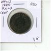 Image 1 : Newfoundland 1880 Cent. Round O, Low Date variety. VG.