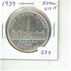 Image 1 : 1939 Royal Visit to Canada Silver Dollar. EF-40