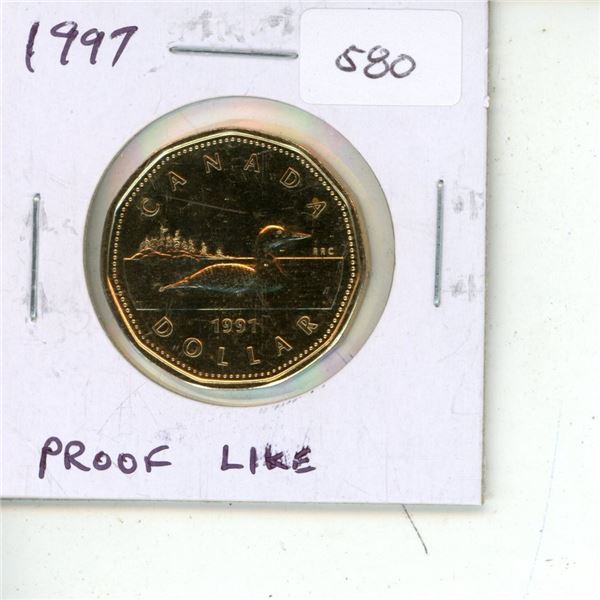 1997 Proof Like Loonie Dollar