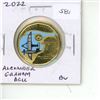 Image 1 : 2022 Alexander Graham Bell Colourized Loonie Dollar. Commemorates the 175th Anniversary of his birth