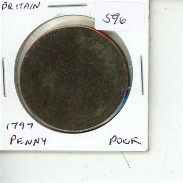 Great Britain. 1797 Penny. Poor