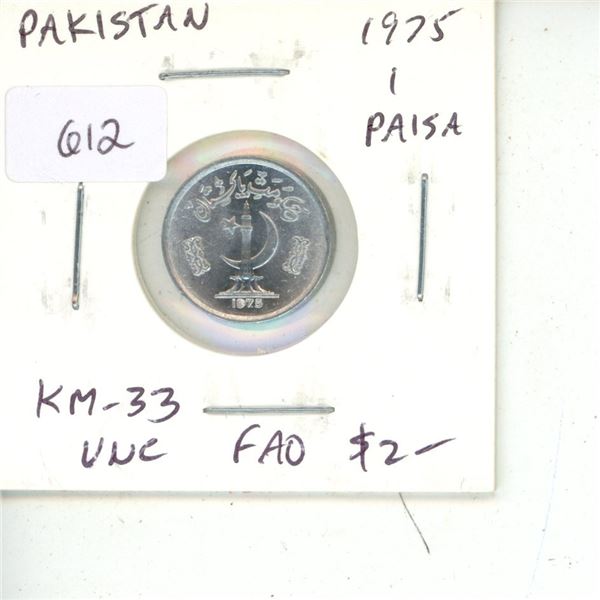 Pakistan. 1975 1 Paisa. FAO issue. Uncirculated